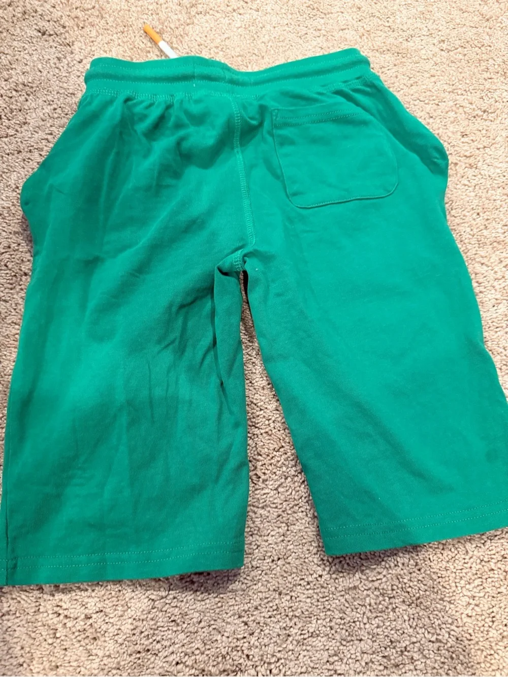 Mini Boden Blue Top and Green Animal Patch Shorts